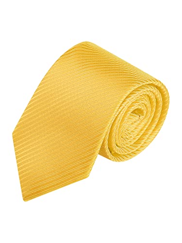 Cravates larges texturées dorées Allegra K idéales pour mariages et soirées