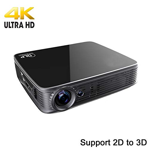 4K UHD Projector,Deeirao Android5.1OS Mini DLP Home Theater Projector Blueray 3D Support 2160P