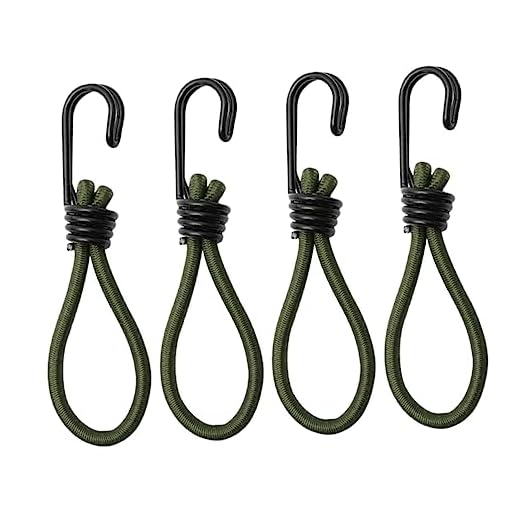 BESPORTBLE 4 Pçs Cabo Elástico Elástico Ao Ar Livre Teepee Acessórios De Acampamento Barracas De Caminhão Ganchos De Corda Ganchos Ganchos De Cabo De Corda Elástica Gancho De Corda Elástica