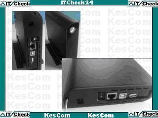 IT40266 EV-1332 3,5" HDD LAN-Server Gehäuse mit 500 GB Markenfestplatte bestückt, Serial ATA, FTP, Samba, Print Server, BT-Download (8,9cm - 3,5" Festplatten bis 2000 GB möglich)