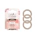 invisibobble SLIM Hair Ties, Bronze Me Pretty, 3 Pack - No Kink, Strong Hold, Stylish Bracelet - Suitable for All Hair Types