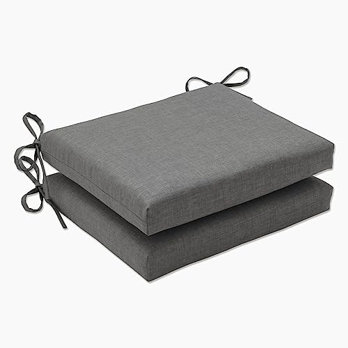 Pillow Perfect Rave Solid Indoor/Outdoor Patio Seat Cushions Plush Fiber Fill, Weather and Fade Resistant, Square Corner - 16