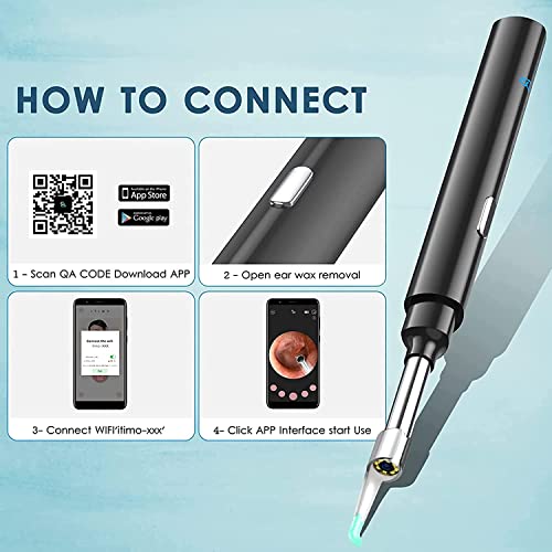 Zupora Ear Camera Ear Wax Removal Kit, Earwax Remover Tool,1920P Fhd Wireless Ear Otoscope With Led Lights,Ear Scope With Ear Wax Cleaner Tool For Iphone, Ipad & Android Smart Phones #TOP6