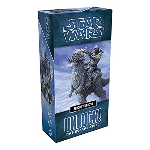 Asmodee, Unlock! Star Wars – Flucht von Hoth, Familienspiel, Deutsch