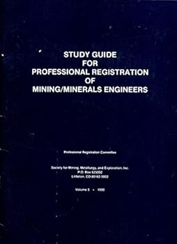 Paperback Study Guide for the Professional Registration of Mining/Mineral Engineers Book