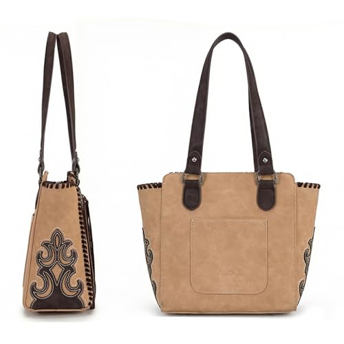 Bolso tote western para mujer de cuero PU con borlas miniatura 5
