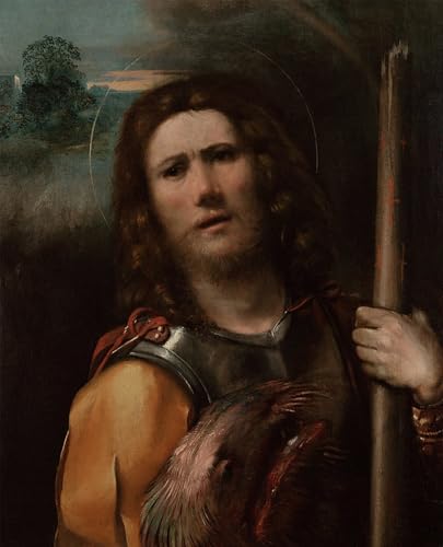 Toile Saint George par Dosso Dossi, peinture d'art d'intérieur pour salon chaleureux