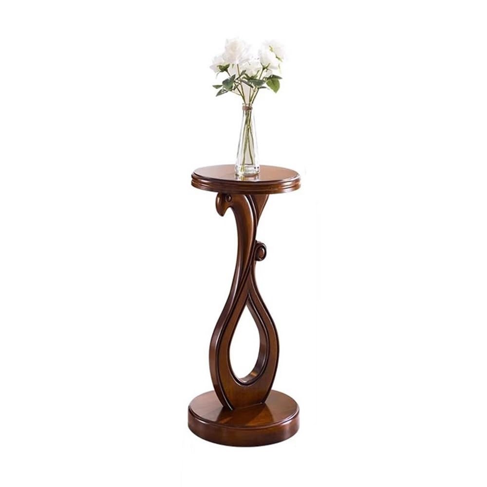Support pour bonsaï de luxe table ronde en bois à pieds hauts sellette haut de gamme de salon