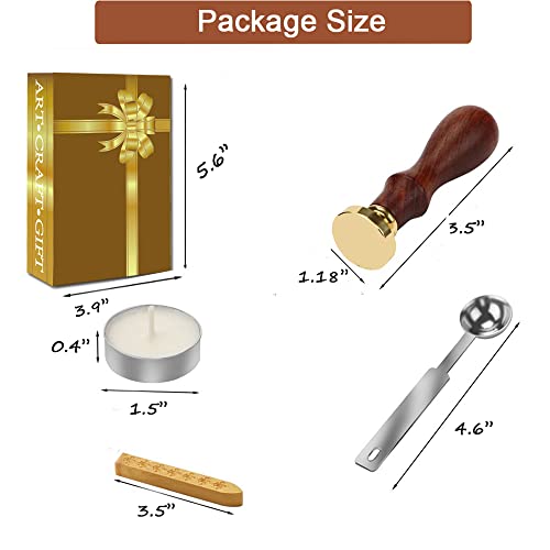 Wax Seal Stamp Kit Sealing Wax Kit Creative Mysterious Retro Stamp Seal Maker Kit Great Gift For Birthday Christmas Themed Party (Hwt#1) #TOP3