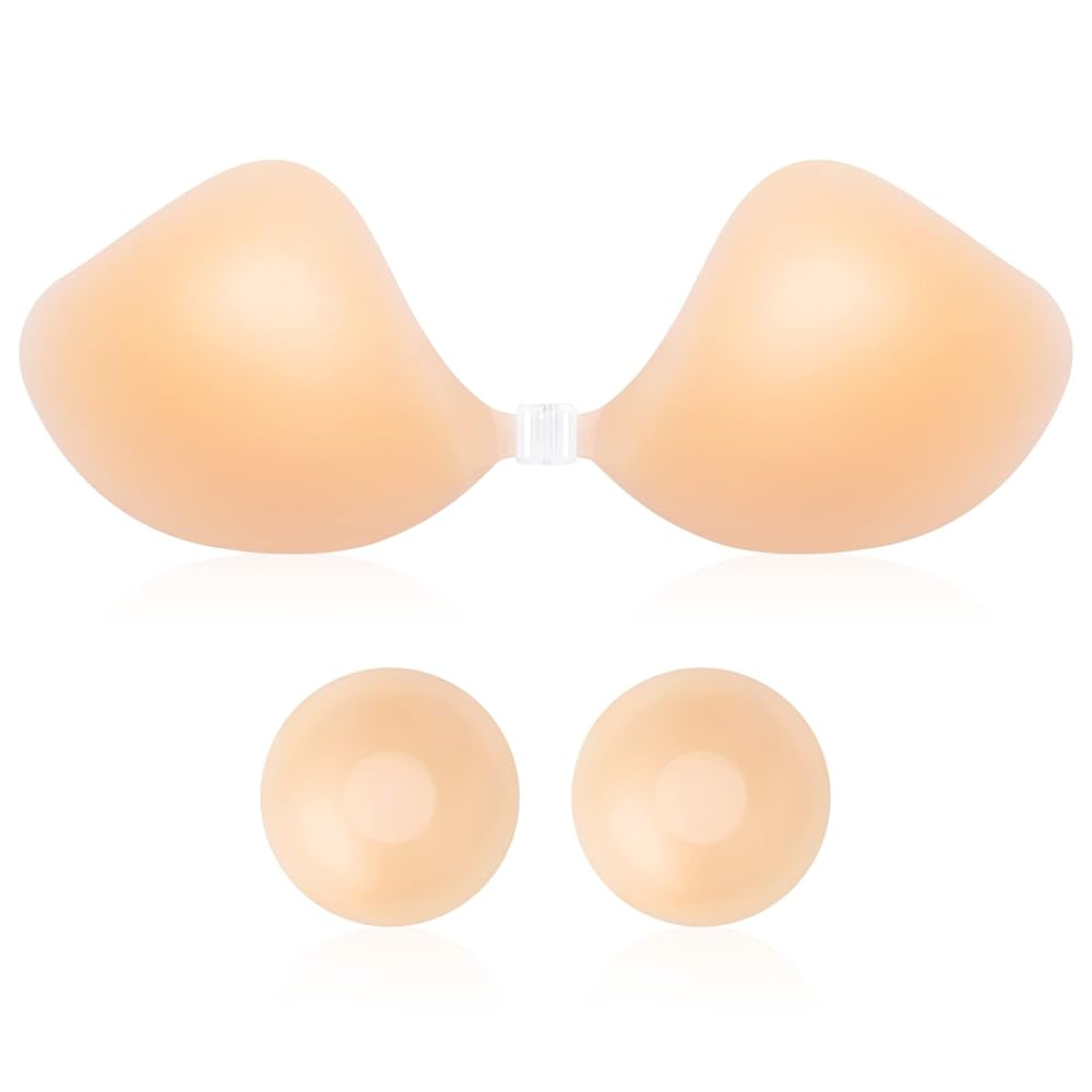 MELLIEX Push-up Klebe BH 2er Set - Unsichtbar & Trägerlos