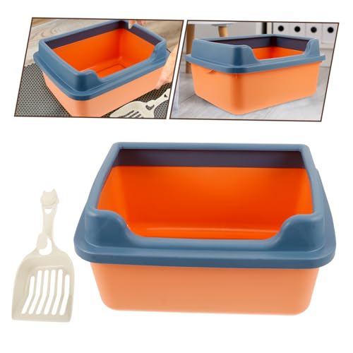 BESPORTBLE 1 Conjunto De Caixa De Lata De Lixo Meio Fechada De Alta Capacidade Grande Capacidade Ban