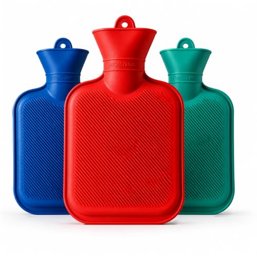 Bolsa Térmica De Borracha 2 Litros, Compressa Quente E Fria, Para Dor Muscular, Cólica E Inflamação - Brucaro Prime