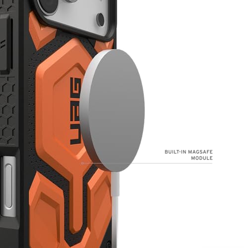 Image of Urban Armor Gear UAG Monarch Pro Magnetic Compatible, Rugged Heavy Duty Shockproof Military Grade Protective Case /Cover Designed for iPhone 17 Pro Max (2025) - Orange