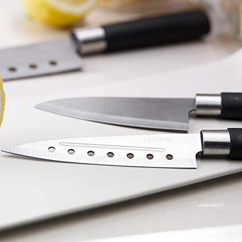 Miniatura 2 de Cecotec Set De Cuchillos Multiusos Santoku. Filo De Grosor De 2mm - Cuchillo Picador Y Para Trinchar De Chef - Presentación En Estuche