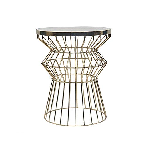 Marble Coffee Tables Round Side Tables Modern Iron Art Tea Tables for