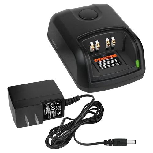 Banshee WPLN4199A Two-Way Radio Battery Charger Compatible with Motorola HNN9013, HNN4011, HNN4001A, HNN4003, HNN9009, HNN9008, PMNN4045, NNTN7380A, BP9009