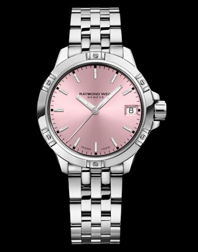 RAYMOND WEIL Tango Classic Women's Watch, Quartz, Pink Dial, Indexes, Stainless Steel Bracelet, 30mm (Model: 5960-ST-80001)2