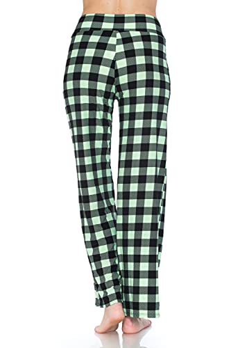 Image of Leggings Depot Women's Wide Leg Drawstring Pajama Pants for Lounge, Sleep | Soft, Breathable Poly-Span, Drawstring Waist, Comfy, Casual, Yoga, Everyday