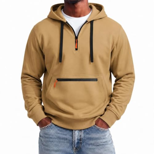 Zip Tactical Hoodie Mens Big and Tall Fleece Outdoor Hooded Sweatshirt - image 2