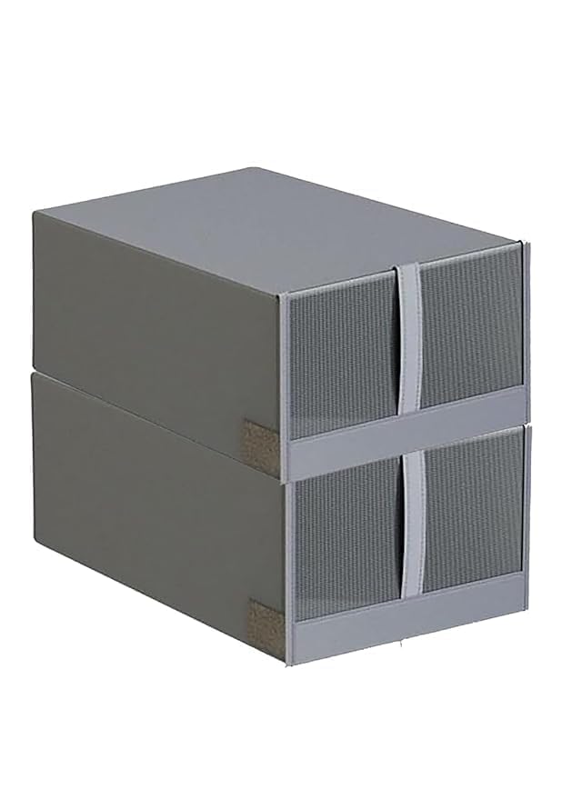 GRIHASTHA E-SHOP Portable Space Saving Shoe Organiser With a Metal Zipper | Cover & Durable Handle | Closet Small Shoe Box Storage Containers | Collapsible Stackable Breathable Shoe Storage Bins-image-33