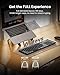ProtoArc Foldable Keyboard Mouse Combo, XKM01 CaseUp Portable Bluetooth Keyboard and Mouse with Laptop Stand, a Mobile Work Solution for On-The-Go, Compatible with Laptop PC MacBook Windows Mac OS