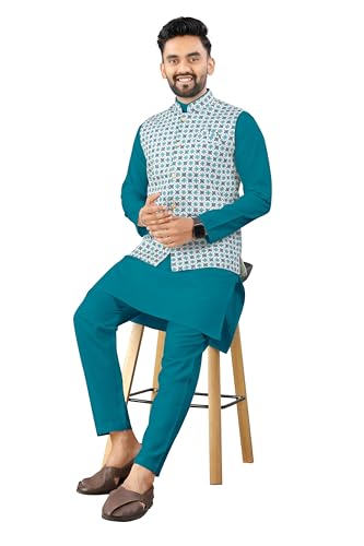 Image of Trustous Traditional Men's Kurta Koti Set (3 PCS SET)