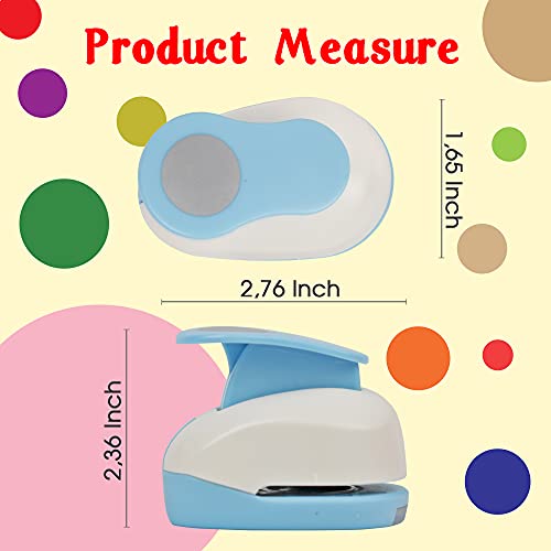Ecohu Circle Hole Punch For Craft Sizeout 1-Inch, Paper Punch Shapes, Craft Lever Punch Handmade Paper, Tool Circle Punch For Scrapbook, Festival Cards, Diy Arts #TOP3