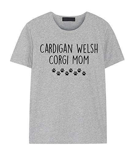 Fellow Friends - Cardigan Welsh Corgi T-Shirt, Cardigan Welsh Corgi Mom Shirt Womens Gifts Large Grey