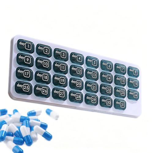 Récipient de recettes portable et organisateur de capsules pour adulte actif