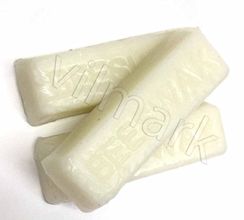 Beeswax 5 oz Filtered 100% Pure White Premium Bees Wax Cosmetic Grade A (5 bars)