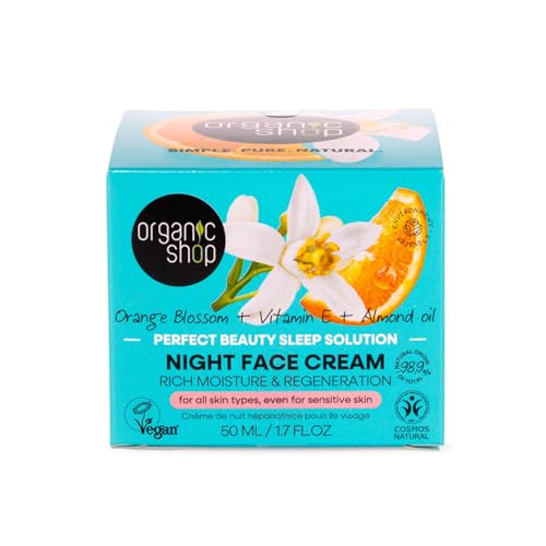 Organic Shop Orange Blossom Skincare Perfect Beauty Sleep Solution Night Face Cream, 50 ml, blue, 50 ml (Pack of 1) - Image 2