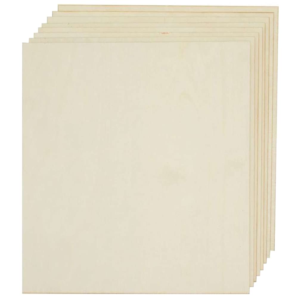 ThiecocPlywood 12Pcs, 2MM 1/8" x 12" x 20" Inch,Perfect for Arts and Crafts, School Projects and DIY Projects,Baltic Birch Sheets, Perfect for Laser, CNC Cutting and Wood Burning