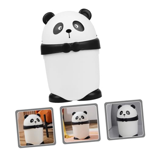 Caneca de basura rectangular pequeña con tapa miniatura 4