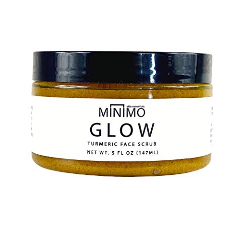 Minimo Bath & Body Glow Lemon Cake Turmeric Skin Brightening Facial Scrub