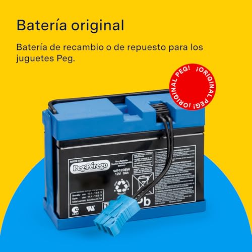 Batería de 12 V recargable 8Ah Peg Perego compatible con coches de batería 4
