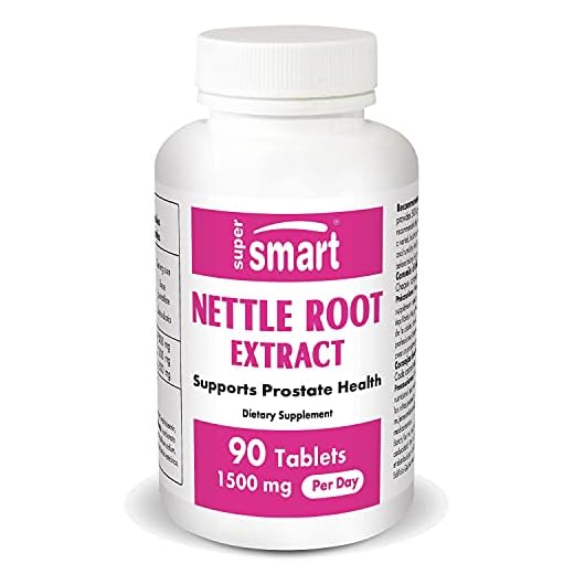Supersmart - Nässelrot extrakt 500 mg - Extrakt av brännässlarot - Stödjer hälsosamt urinväg - Prostatatillskott för män | Utan GMO - 90 tabletter.