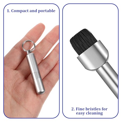 Image of Premium SIM Card Ejector Pin with Mobile Cleaning Kit for Smartphones, Android, iPhone, AirPods, Tablets, Durable Metal, Compact, Travel-Friendly Tech Accessory - Silver