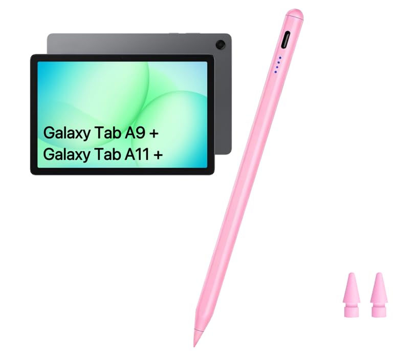 Tab A11+ Stylus Pen for Samsung Galaxy Tab A11/A9/A9+Plus Android Tablet Fast Charging Precise S Pencil Touchscreens Stylists (Pink)