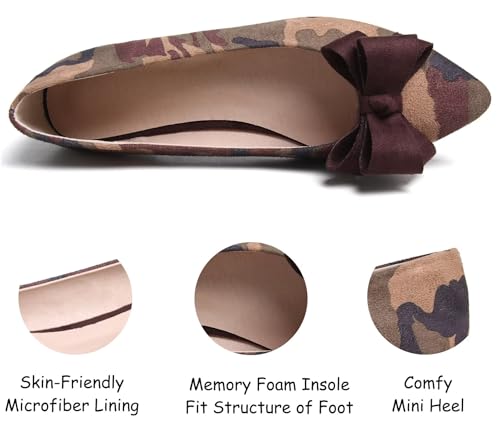 Image of SAILING LU Women's Bow-Knot Pointed Toe Ballet Flats