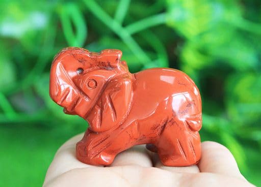 Amazon.co.jp: YATOJUZI 2インチ レッドジャスパー 象の装飾