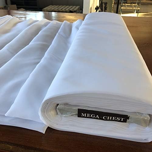 FIRE RETARDANT White Plain Voile Net Curtain Fabric 58 Inches Wide. Sold by the metre.