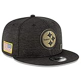 New Era Men's Salute to Service Memorial/Veteran Day 9Fifty Snapback Adjustable Cap Hat (Steelers)...