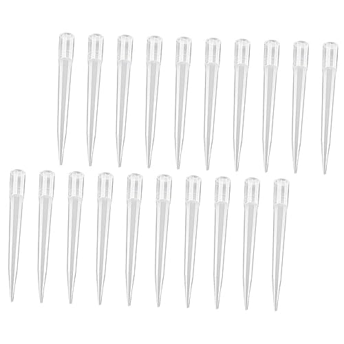 HEALLILY 50pcs Universal Pipette Tips Lab Pipette Tips High Precision Plastic Pipettor Tips for Liquid Handling Safe Accurate Fits Different Pipettes