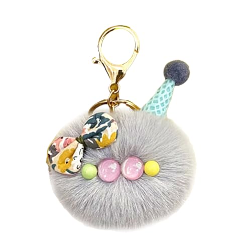 THINCAN Ice Crem Doll Colgante Lindo Caron Helado Peluche Coche de Juguete Bolsa de Llave Decoración Regalo de Cumpleaños para Niños Niñas