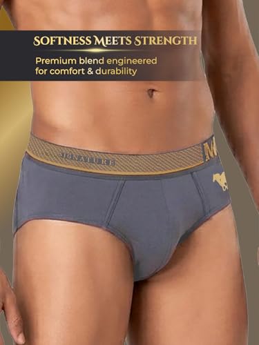Image of Macroman M-Series MW Signature Collection By Rohit Bal Premium Supima, Modal, Spandex Mens Briefs