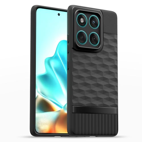 Image of Outlouders Back Cover for Motorola Moto Edge 60 5G / Motorola Moto Edge 60 Fusion 5G | Full Camera Protection | TPU Soft Flexible Shockproof Bumper Case (Black)