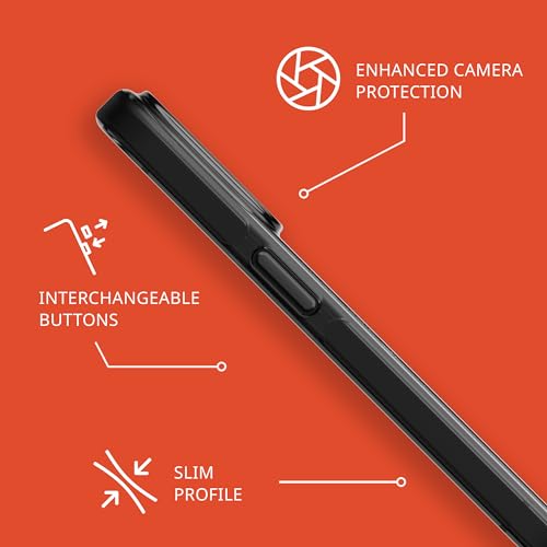 Image of Tech21 Evo Check case for iPhone 15 Pro - Compatible with MagSafe - Impact Protection Case - Smokey /Black