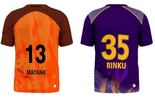 Image of Sports India IPL Cricket Team T Shirt Jersey Combo for (Kid's, Boy's & Mens) L744