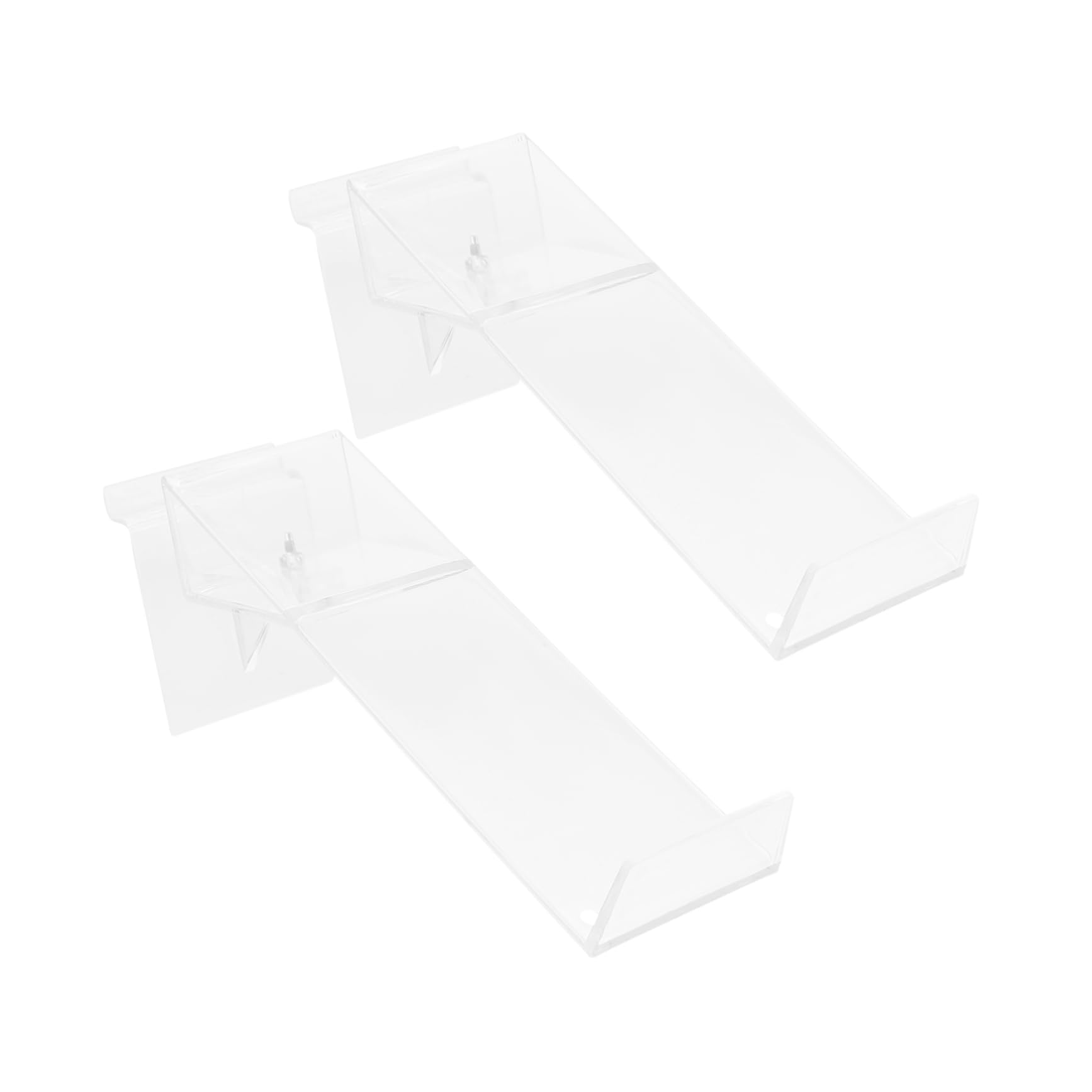 Cabilock Stylish Plastic Shoe Display Rack 2-piece Shoe Holder Stand for High Heels Sandals