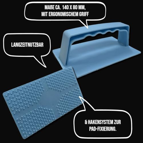 OLI-NATURA Padset mit Hand-Padhalter und 20 Pads - professioneller Ölauftrag mit unterschiedlichen Pads